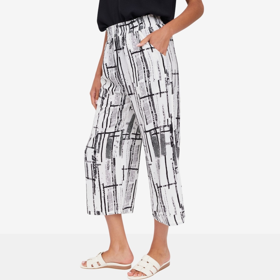 Image 124132_ALTMORE1.jpg, Product 124-132 / Price $89.99, Red Coral Graphic Print Cropped Pant from Red Coral Fashions on TSC.ca's Fashion department