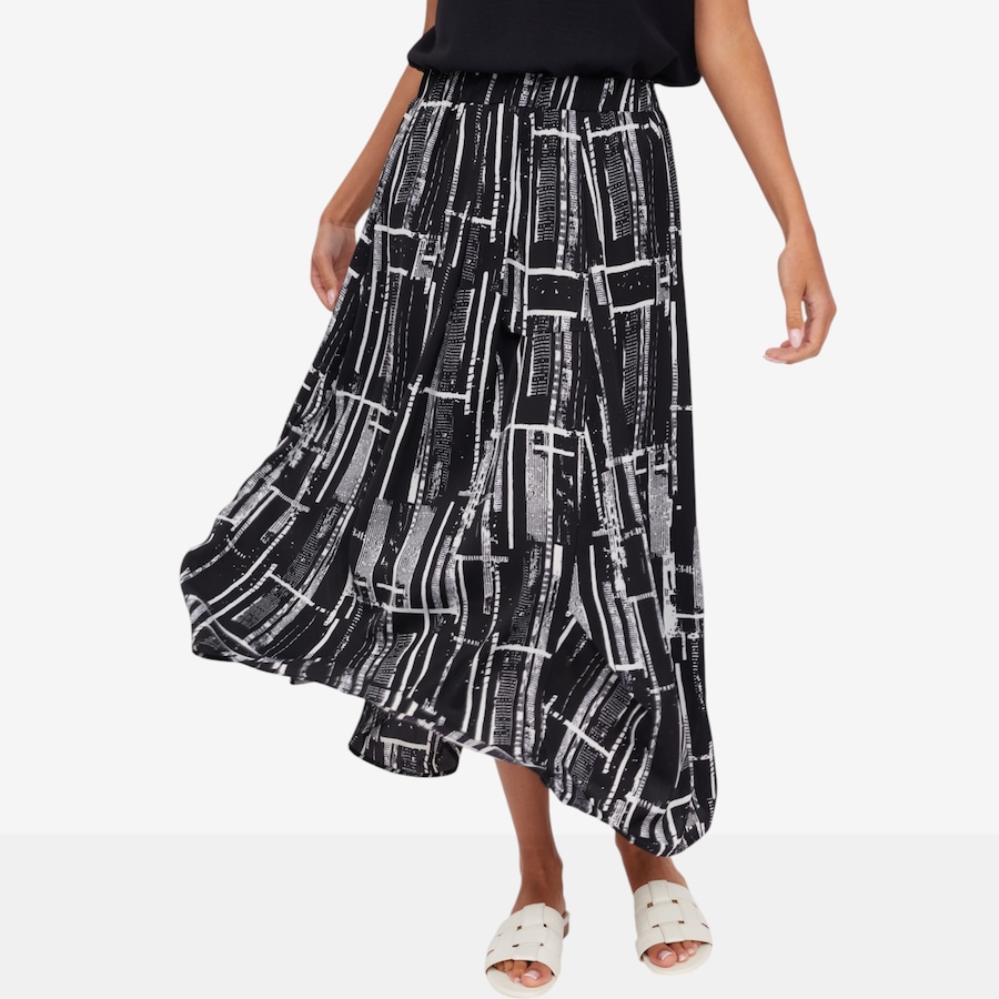 Image 124133_ALTMORE3.jpg, Product 124-133 / Price $89.99, Red Coral Gathers and Pleats Elastic Waist Skirt from Red Coral Fashions on TSC.ca's Fashion department