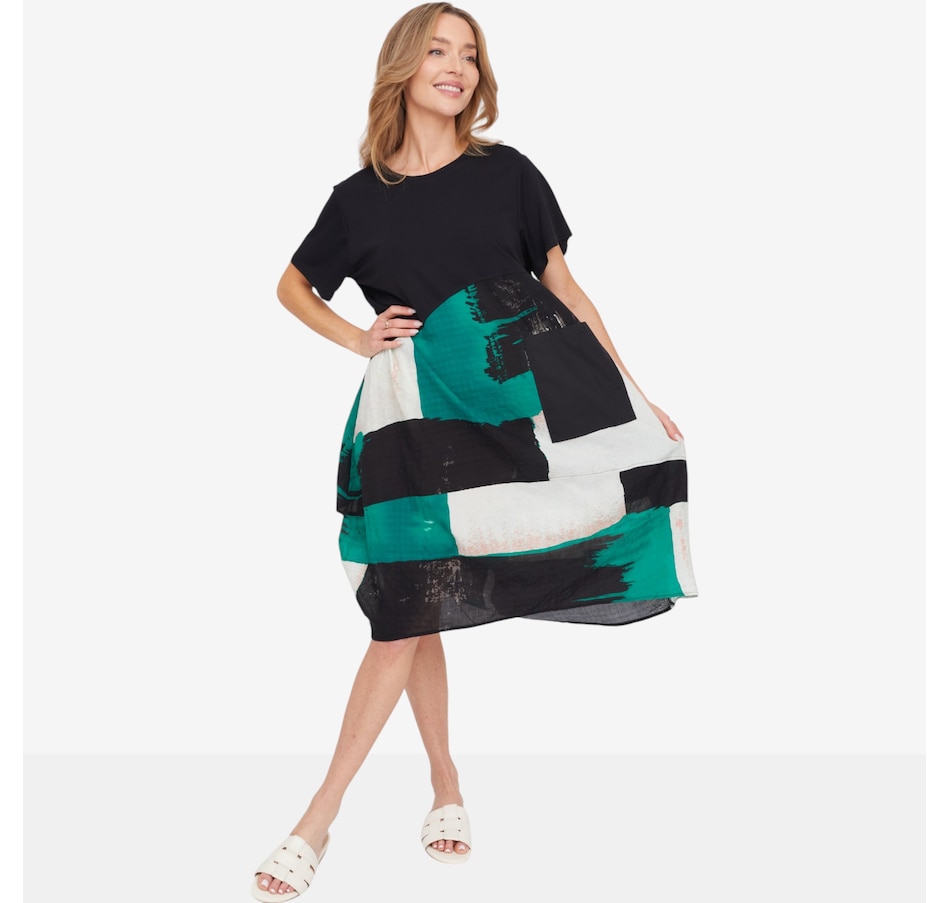 Image 124137_ALTMORE2.jpg, Product 124-137 / Price $89.99, Red Coral Patterned Oversize Dress from Red Coral Fashions on TSC.ca's Fashion department