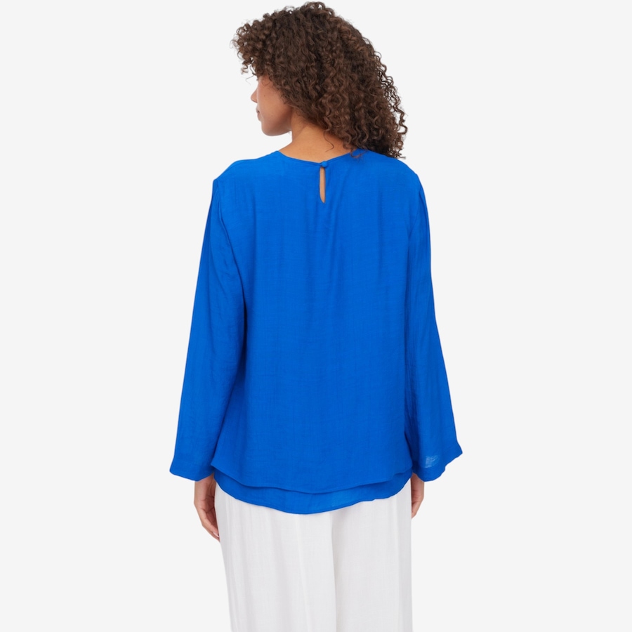 Image 124286_ALTMORE4.jpg, Product 124-286 / Price $79.99, Red Coral Side Split Double Layered Faux Linen Top from Red Coral Fashions on TSC.ca's Fashion department