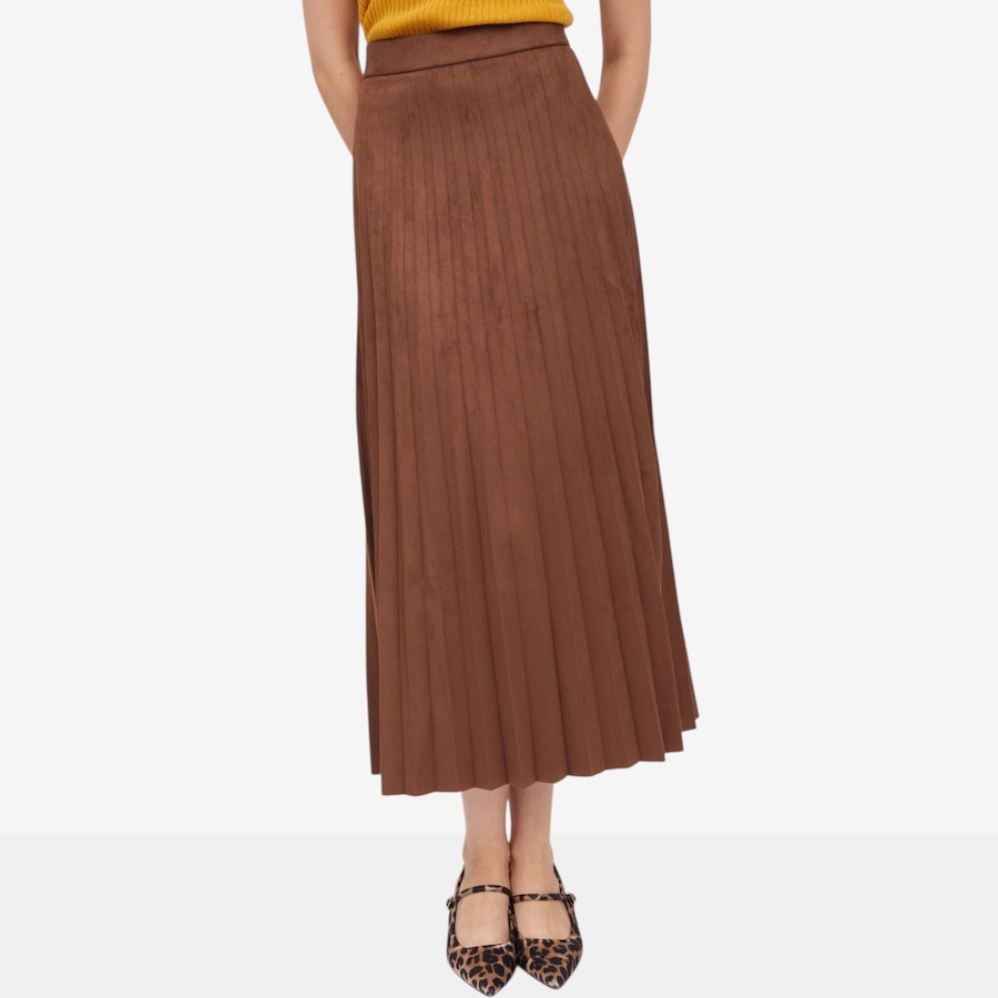 Image 124385_HIC.jpg, Product 124-385 / Price $79.00, claudia ev Pull On Pleated Skirt from claudia ev on TSC.ca's Fashion department