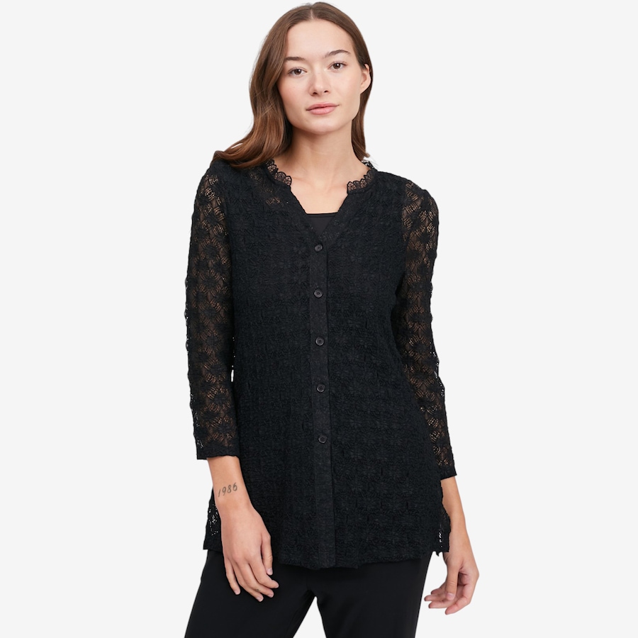 Image 124444_BLK.jpg, Product 124-444 / Price $49.99, Hailey Lyn Stretch Lace Top from Hailey Lyn on TSC.ca's Fashion department