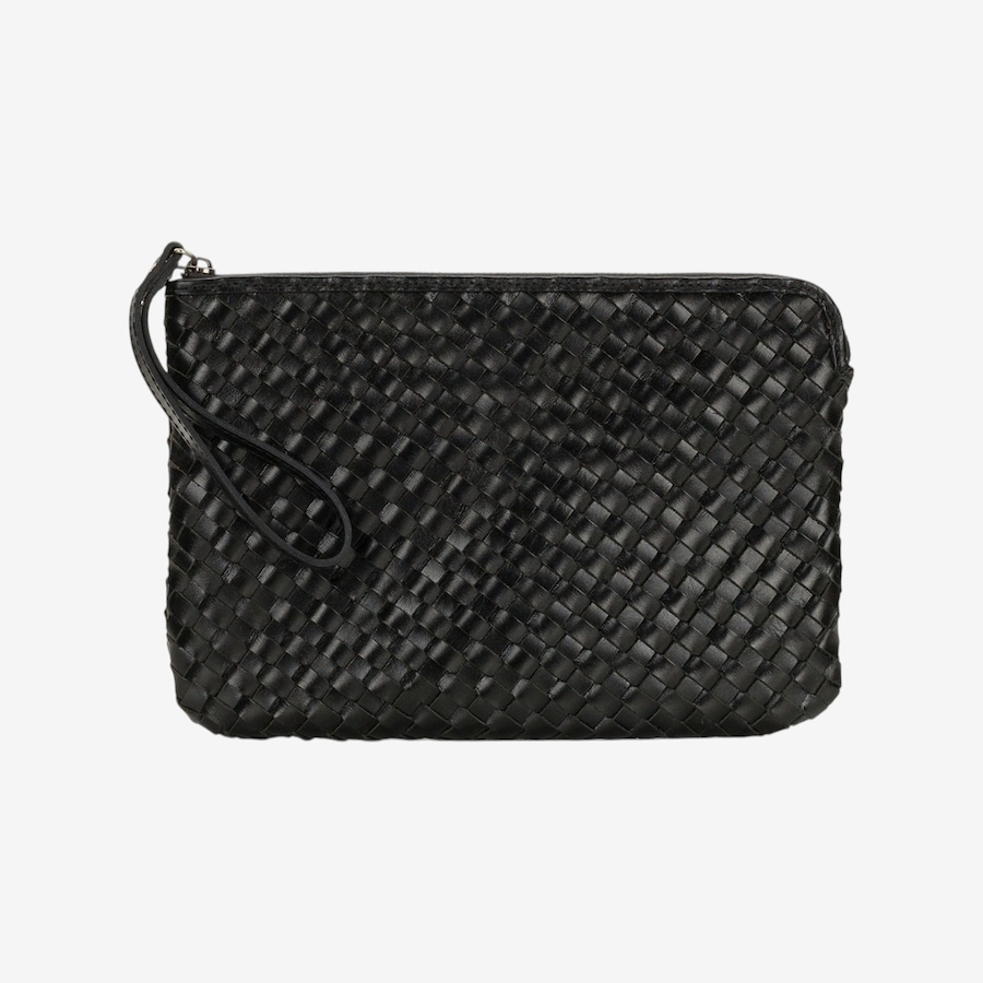 Image 124466_BLK.jpg, Product 124-466 / Price $99.99, Patricia Nash Leisha Woven Leather Clutch with Wristlet Strap from Patricia Nash on TSC.ca's Fashion department