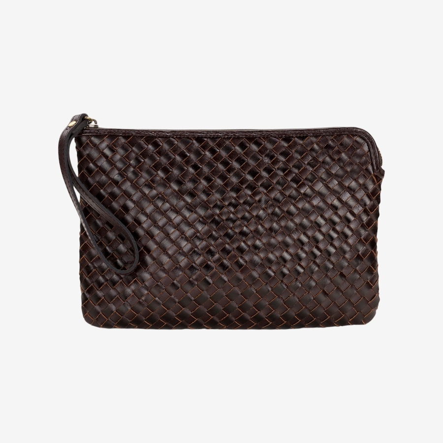 Image 124466_CHO.jpg, Product 124-466 / Price $99.99, Patricia Nash Leisha Woven Leather Clutch with Wristlet Strap from Patricia Nash on TSC.ca's Fashion department