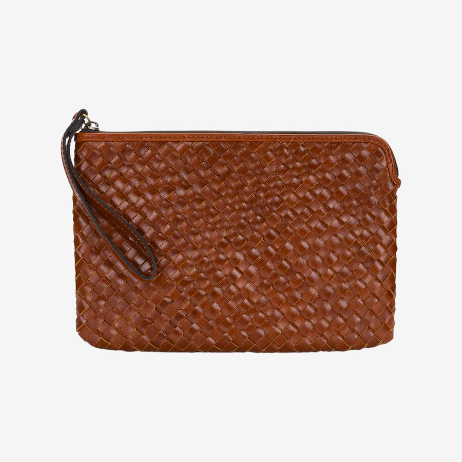 Image 124466_COG.jpg, Product 124-466 / Price $99.99, Patricia Nash Leisha Woven Leather Clutch with Wristlet Strap from Patricia Nash on TSC.ca's Fashion department