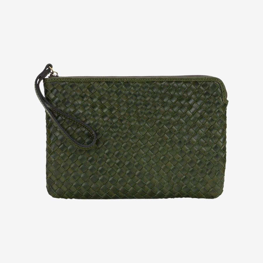Image 124466_OLI.jpg, Product 124-466 / Price $99.99, Patricia Nash Leisha Woven Leather Clutch with Wristlet Strap from Patricia Nash on TSC.ca's Fashion department