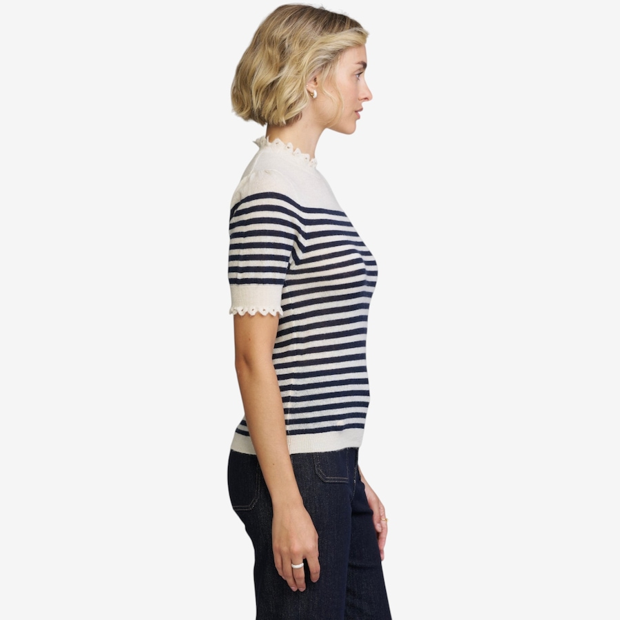 Image 124877_ALTMORE1.jpg, Product 124-877 / Price $79.00, ELLE Striped Pointelle Sweater from ELLE on TSC.ca's Fashion department