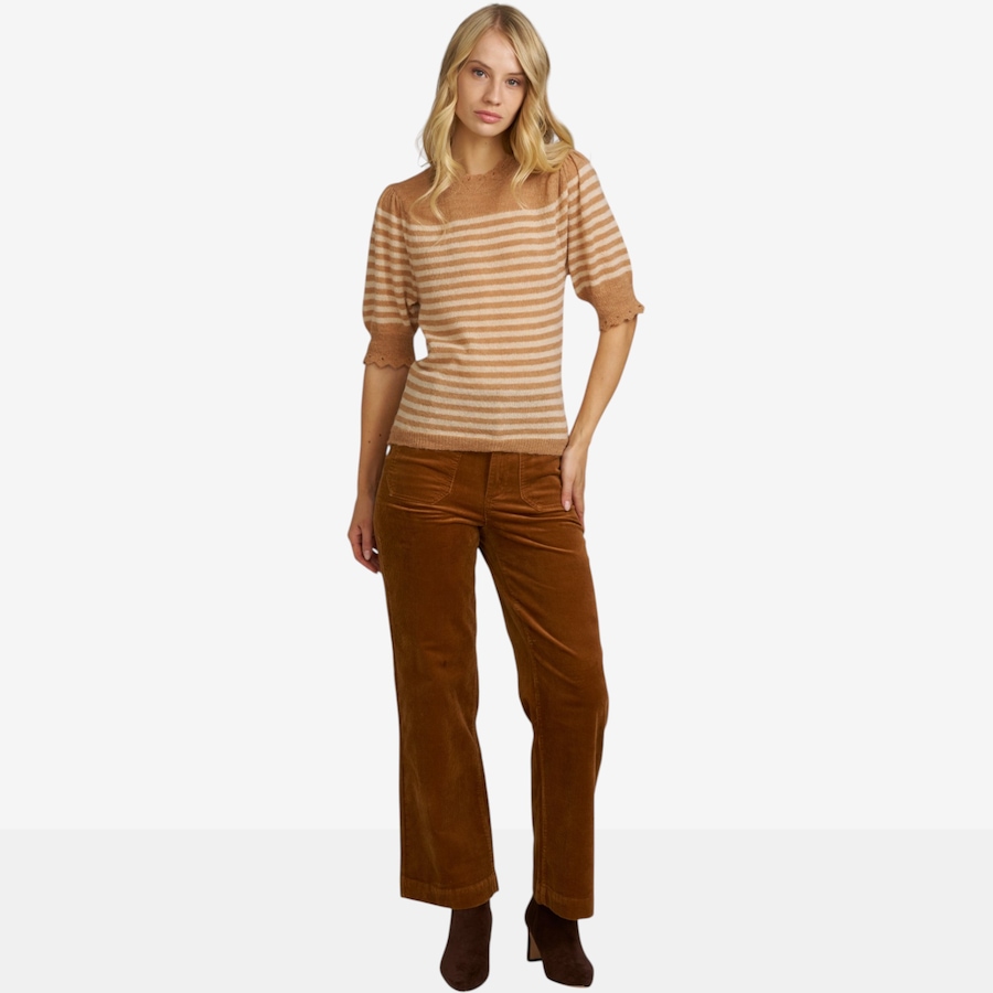 Image 124877_CLCM.jpg, Product 124-877 / Price $79.00, ELLE Striped Pointelle Sweater from ELLE on TSC.ca's Fashion department