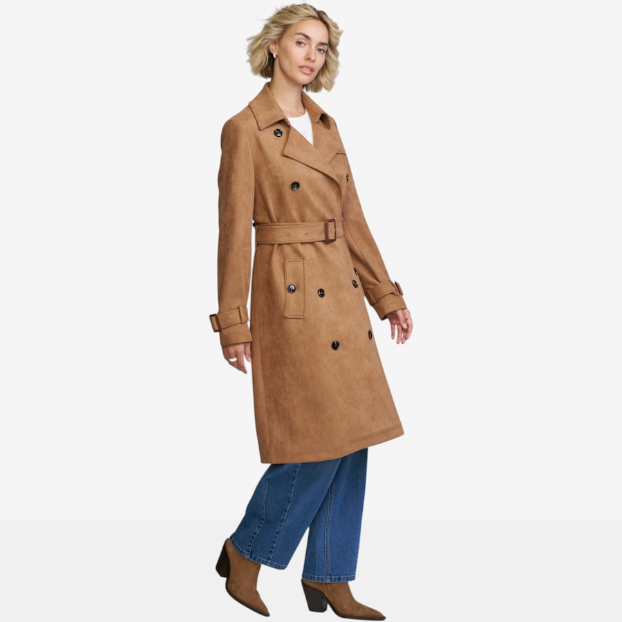 Image 124889_ALTMORE1.jpg, Product 124-889 / Price $140.00, ELLE Faux Suede Trench Coat from ELLE on TSC.ca's Fashion department