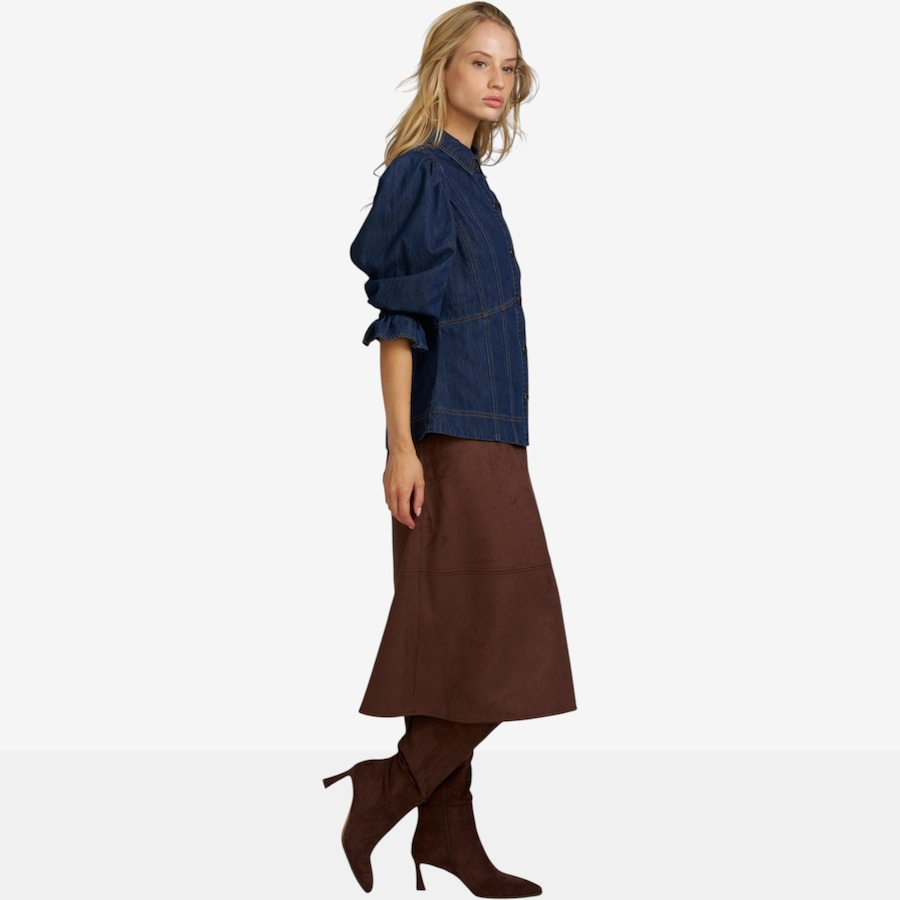 Image 124896_ALTMORE4.jpg, Product 124-896 / Price $100.00, ELLE Faux Suede Midi Skirt from ELLE on TSC.ca's Fashion department
