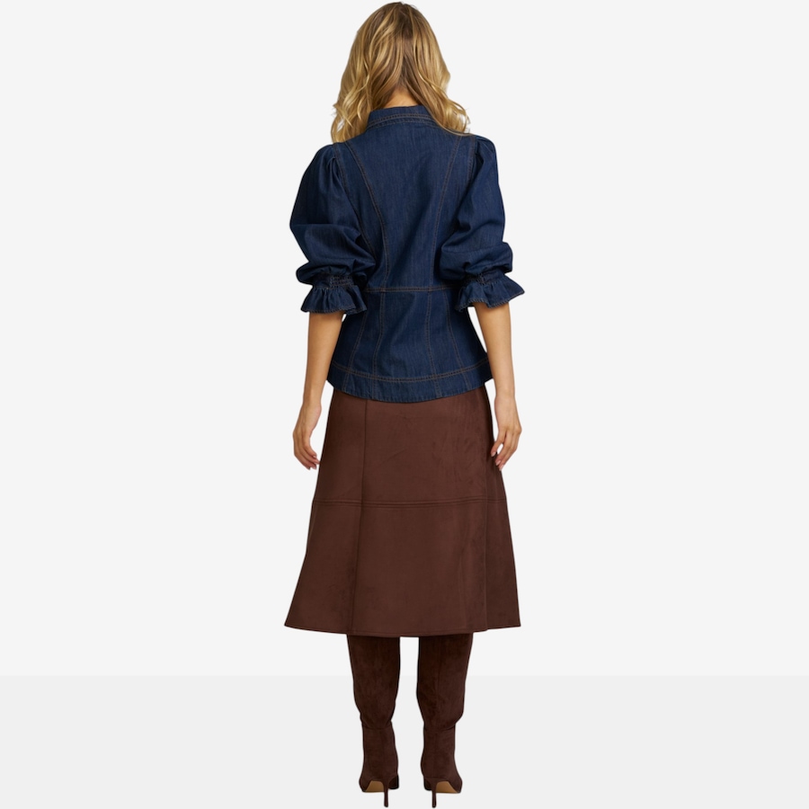 Image 124896_ALTMORE5.jpg, Product 124-896 / Price $100.00, ELLE Faux Suede Midi Skirt from ELLE on TSC.ca's Fashion department