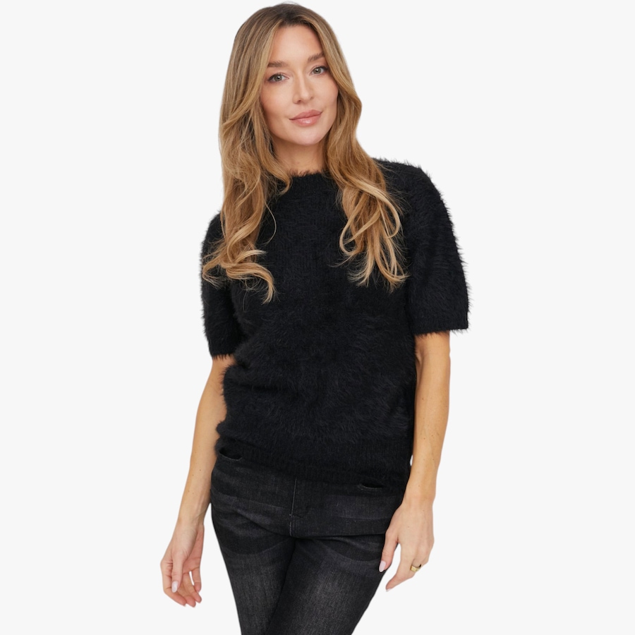 Image 124996_BLK.jpg, Product 124-996 / Price $60.00, ELLE Fuzzy Shell Sweater from ELLE on TSC.ca's Fashion department