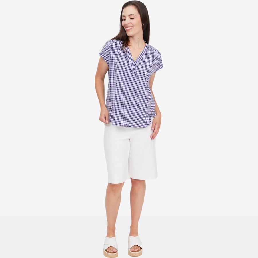 Image 125021_ALTMORE8.jpg, Product 125-021 / Price $69.99, Kim & Co. Woven Roxy Short Dolman Sleeve Relaxed Top from Kim & Co. on TSC.ca's Fashion department
