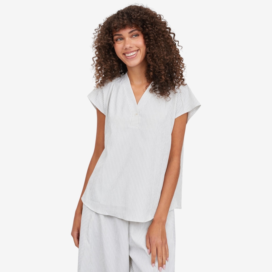 Image 125021_SGECR.jpg, Product 125-021 / Price $69.99, Kim & Co. Woven Roxy Short Dolman Sleeve Relaxed Top from Kim & Co. on TSC.ca's Fashion department