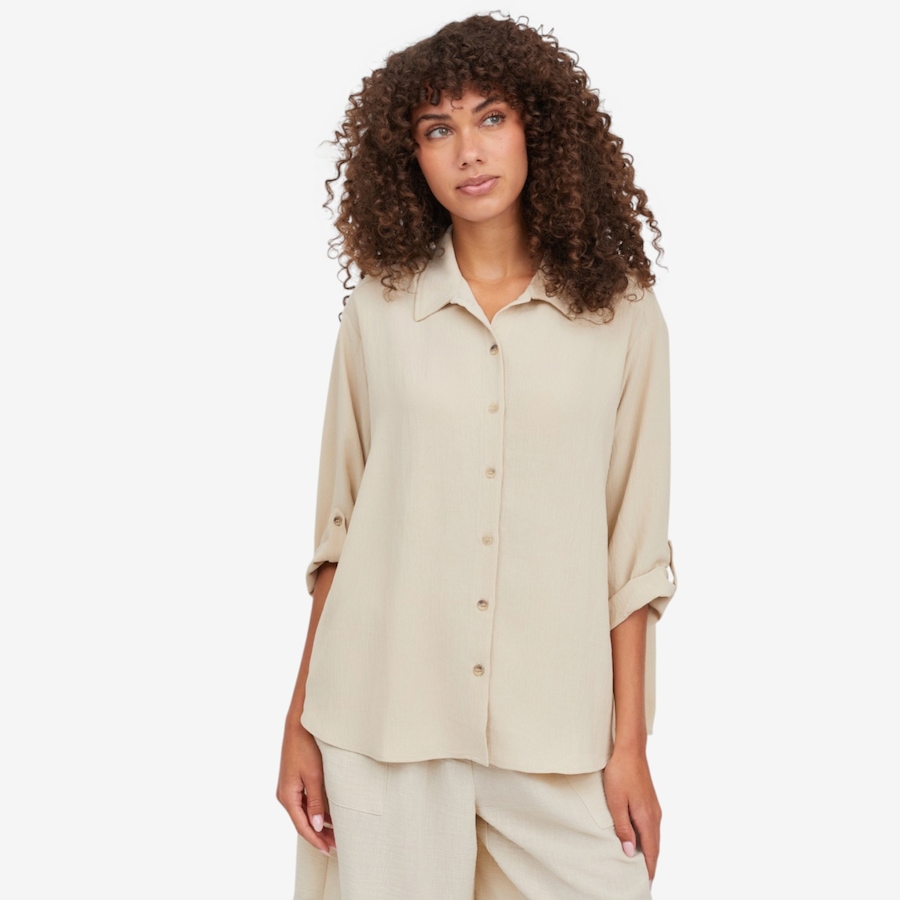 Image 125027_SAN.jpg, Product 125-027 / Price $79.99, Kim & Co. Crinkle Poplin 3/4 Roll Up Sleeve Shirt from Kim & Co. on TSC.ca's Fashion department