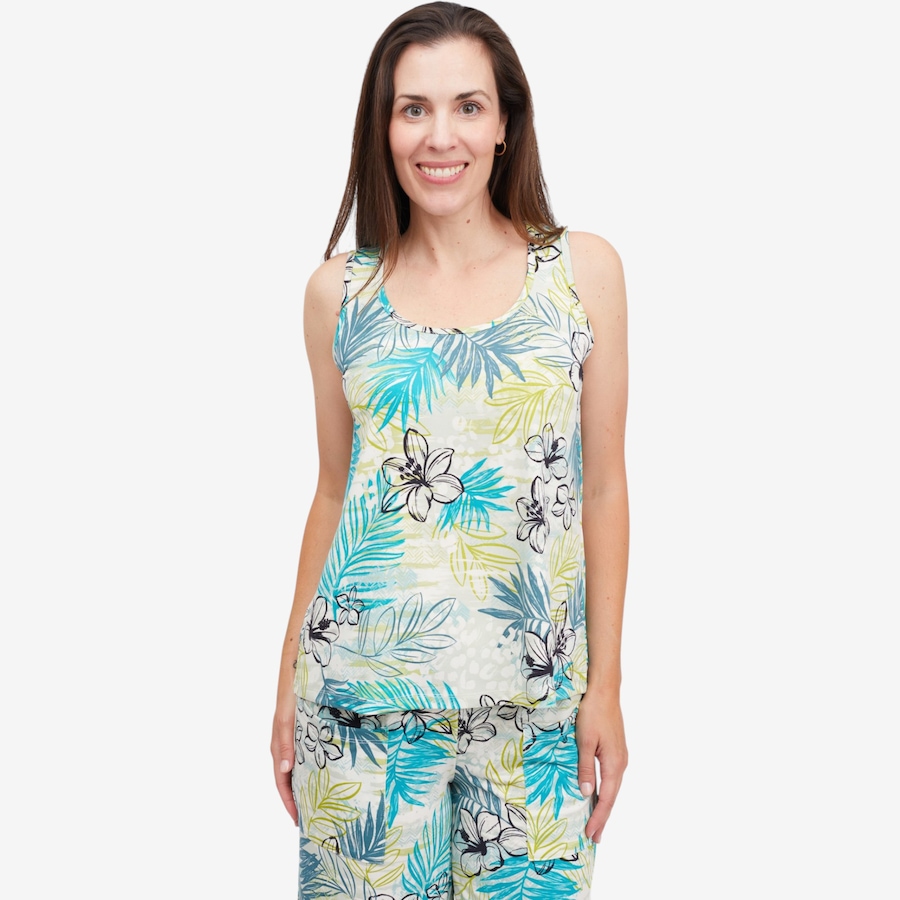 Image 125059_BLCIT.jpg, Product 125-059 / Price $54.99, Kim & Co. Brazil Knit Sleeveless Vest Top from Kim & Co. on TSC.ca's Fashion department