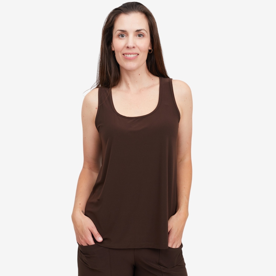 Image 125059_COF.jpg, Product 125-059 / Price $54.99, Kim & Co. Brazil Knit Sleeveless Vest Top from Kim & Co. on TSC.ca's Fashion department