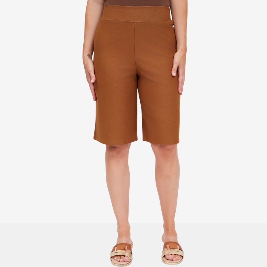 Image 125087_DETAN.jpg, Product 125-087 / Price $69.99, Kim & Co. Deluxe Denim Knit Louise Shorts from Kim & Co. on TSC.ca's Fashion department