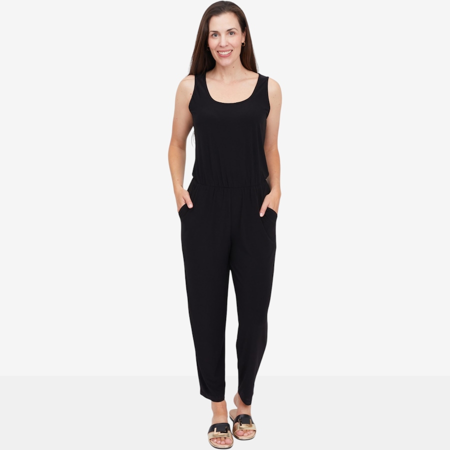Image 125143_BLK.jpg, Product 125-143 / Price $74.99, Kim & Co. Brazil Knit Sleeveless Ankle Length Jumpsuit from Kim & Co. on TSC.ca's Fashion department