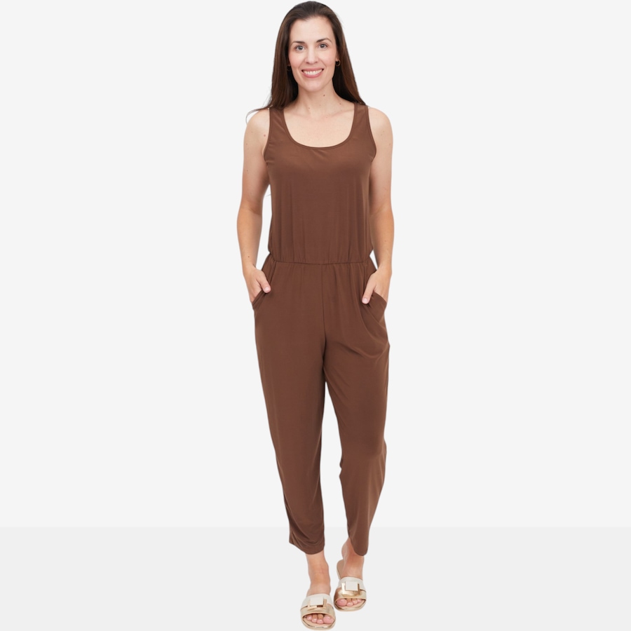 Image 125143_MOC.jpg, Product 125-143 / Price $74.99, Kim & Co. Brazil Knit Sleeveless Ankle Length Jumpsuit from Kim & Co. on TSC.ca's Fashion department