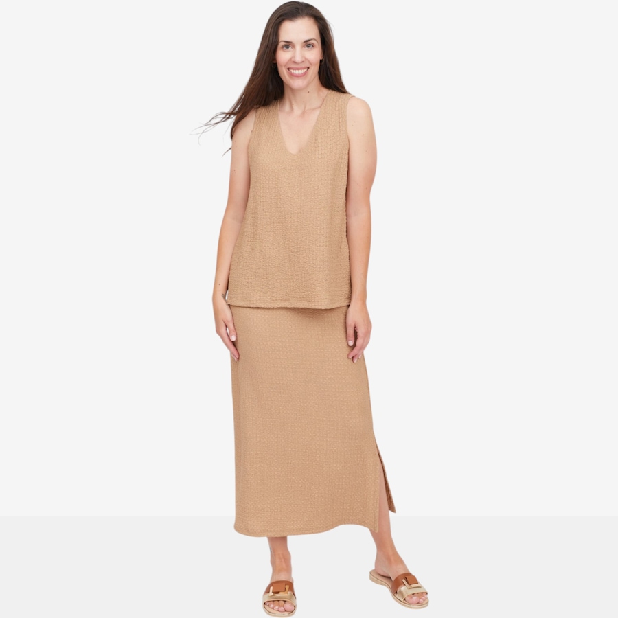 Image 125156_ALTMORE3.jpg, Product 125-156 / Price $67.99, Kim & Co. Mini Pop Midi Skirt with Side Slit from Kim & Co. on TSC.ca's Fashion department