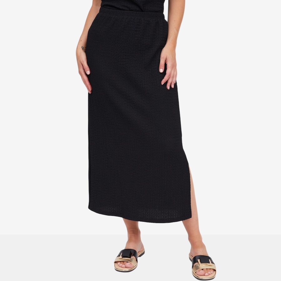 Image 125156_BLK.jpg, Product 125-156 / Price $67.99, Kim & Co. Mini Pop Midi Skirt with Side Slit from Kim & Co. on TSC.ca's Fashion department