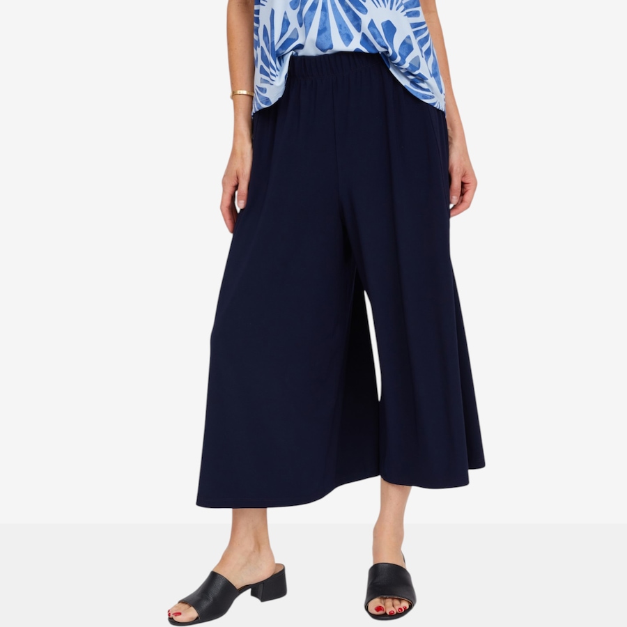 Image 125159_NVY.jpg, Product 125-159 / Price $79.99, Kim & Co. Brazil Knit Roxy Culottes from Kim & Co. on TSC.ca's Fashion department