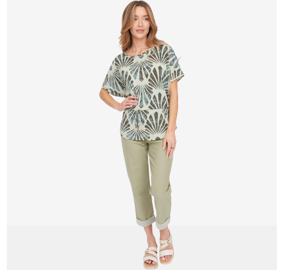 Image 125161_ALTMORE2.jpg, Product 125-161 / Price $59.99, Kim & Co. Deluxe Denim Knit Cuffed Cropped Length Pant from Kim & Co. on TSC.ca's Fashion department
