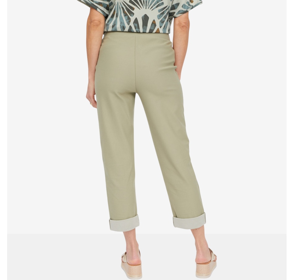 Image 125161_ALTMORE3.jpg, Product 125-161 / Price $59.99, Kim & Co. Deluxe Denim Knit Cuffed Cropped Length Pant from Kim & Co. on TSC.ca's Fashion department