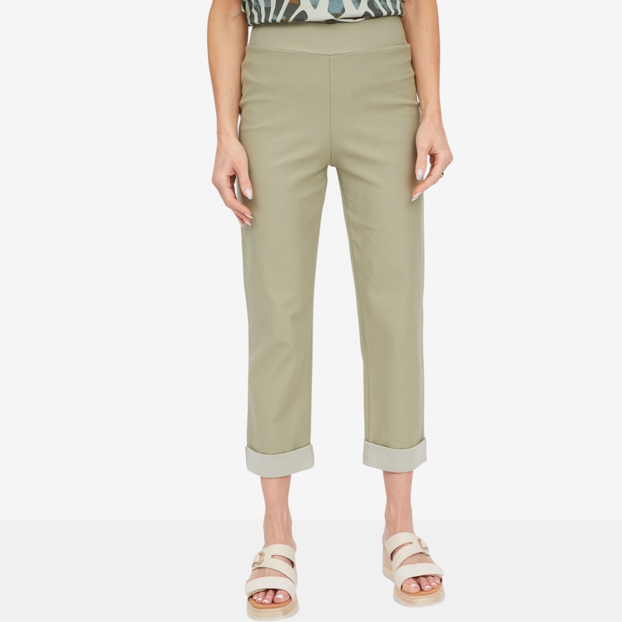 Image 125161_CED.jpg, Product 125-161 / Price $59.99 - $79.99, Kim & Co. Deluxe Denim Knit Cuffed Cropped Length Pant from Kim & Co. on TSC.ca's Fashion department