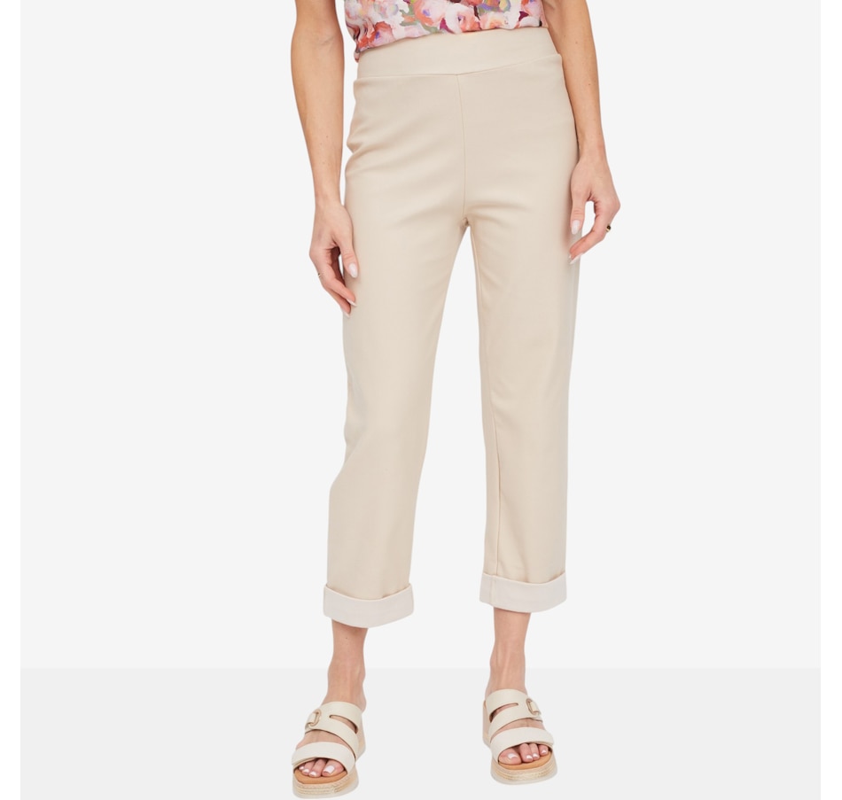 Image 125161_SAN.jpg, Product 125-161 / Price $59.99, Kim & Co. Deluxe Denim Knit Cuffed Cropped Length Pant from Kim & Co. on TSC.ca's Fashion department