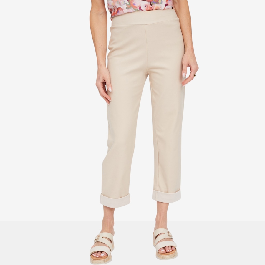 Image 125161_SAN.jpg, Product 125-161 / Price $59.99 - $79.99, Kim & Co. Deluxe Denim Knit Cuffed Cropped Length Pant from Kim & Co. on TSC.ca's Fashion department
