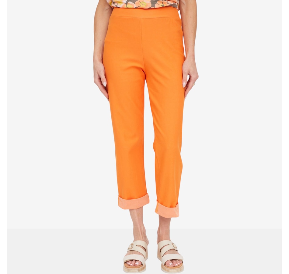 Image 125161_TNG.jpg, Product 125-161 / Price $59.99, Kim & Co. Deluxe Denim Knit Cuffed Cropped Length Pant from Kim & Co. on TSC.ca's Fashion department