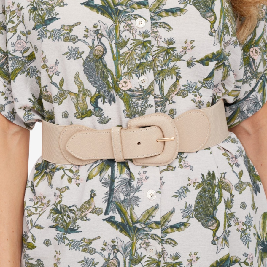 Image 125164_LAT.jpg, Product 125-164 / Price $44.99, Kim & Co. Textured Leather Look Buckle Elastic Belt from Kim & Co. on TSC.ca's Fashion department