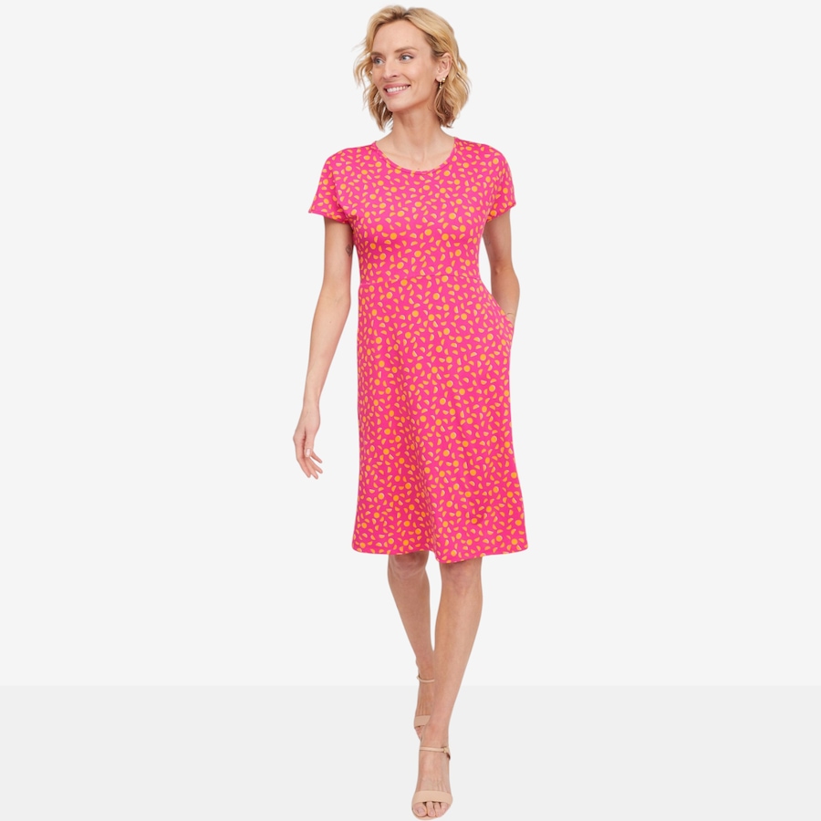 Image 125165_FUCTR.jpg, Product 125-165 / Price $82.99, Kim & Co. Brazil Knit Short Dolman Sleeve Dress with Pockets from Kim & Co. on TSC.ca's Fashion department