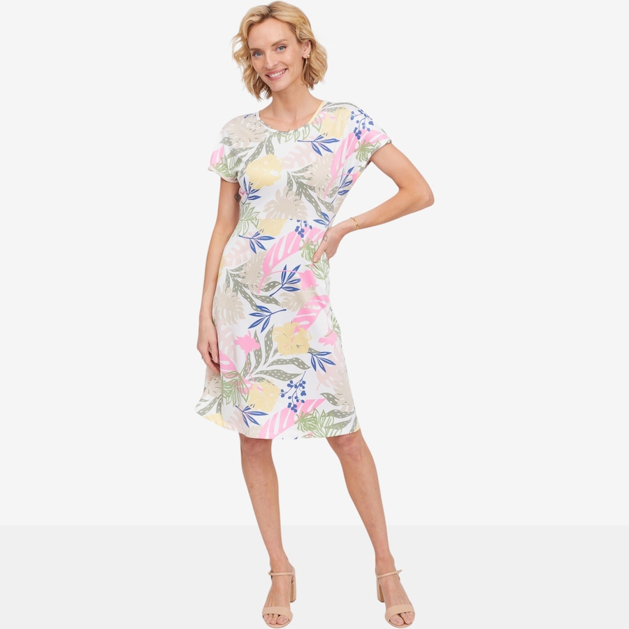 Image 125165_WHMU.jpg, Product 125-165 / Price $82.99, Kim & Co. Brazil Knit Short Dolman Sleeve Dress with Pockets from Kim & Co. on TSC.ca's Fashion department
