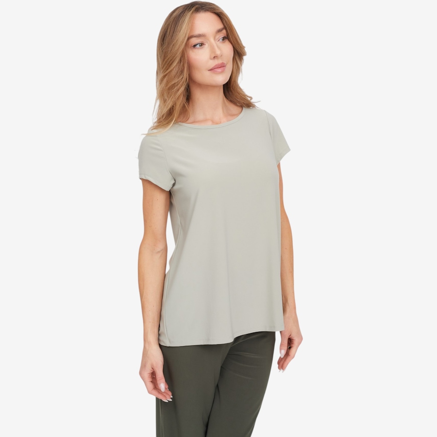 Image 125170_CED.jpg, Product 125-170 / Price $54.99 - $64.99, Kim & Co. Deluxe Brazil Knit Short Sleeve T-Shirt from Kim & Co. on TSC.ca's Fashion department