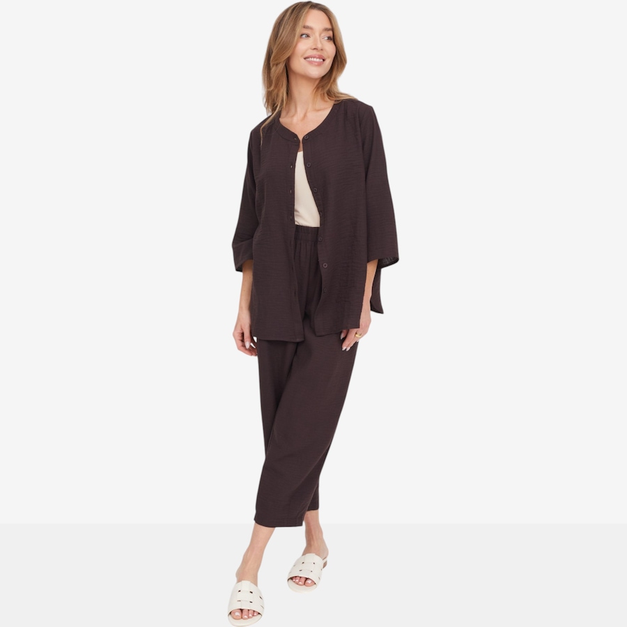 Image 125178_ALTMORE4.jpg, Product 125-178 / Price $84.99, Kim & Co. Linen Feel 3/4 Length Sleeve Shirt from Kim & Co. on TSC.ca's Fashion department