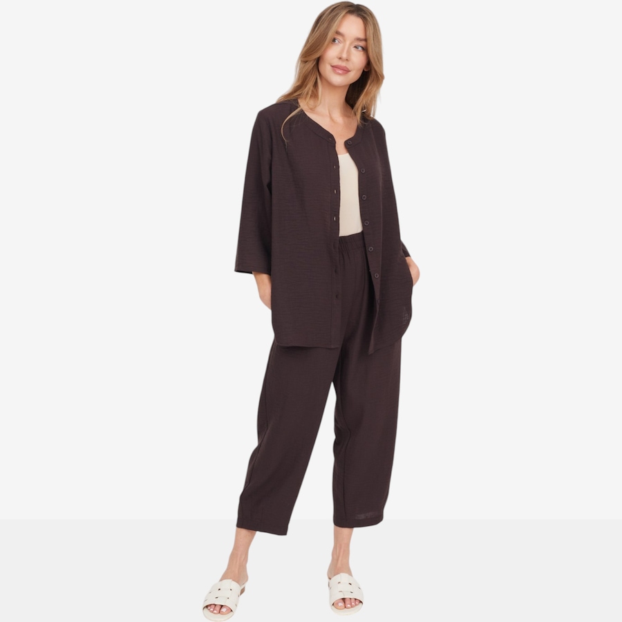 Image 125179_ALTMORE4.jpg, Product 125-179 / Price $77.99, Kim & Co. Linen Feel Ankle Length Carrot Pant from Kim & Co. on TSC.ca's Fashion department