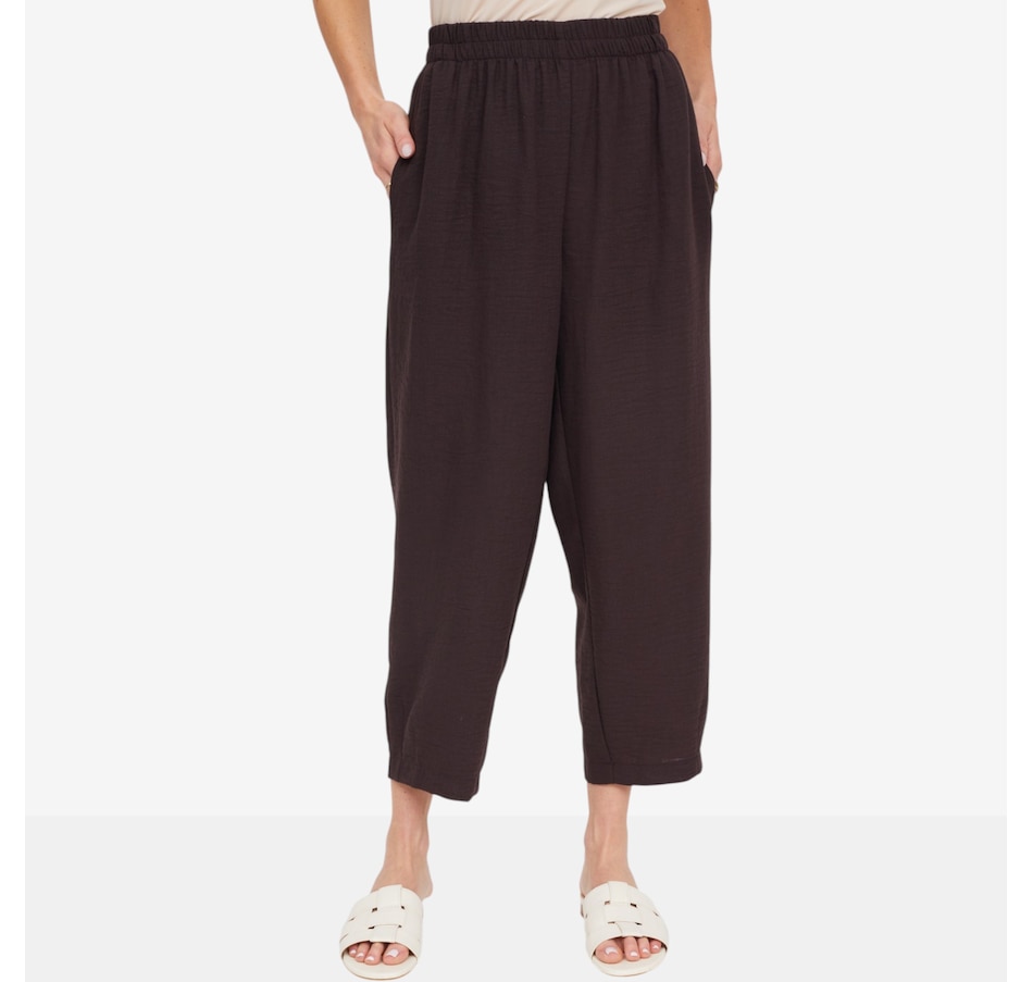 Image 125179_COF.jpg, Product 125-179 / Price $67.99, Kim & Co. Linen Feel Ankle Length Carrot Pant from Kim & Co. on TSC.ca's Fashion department