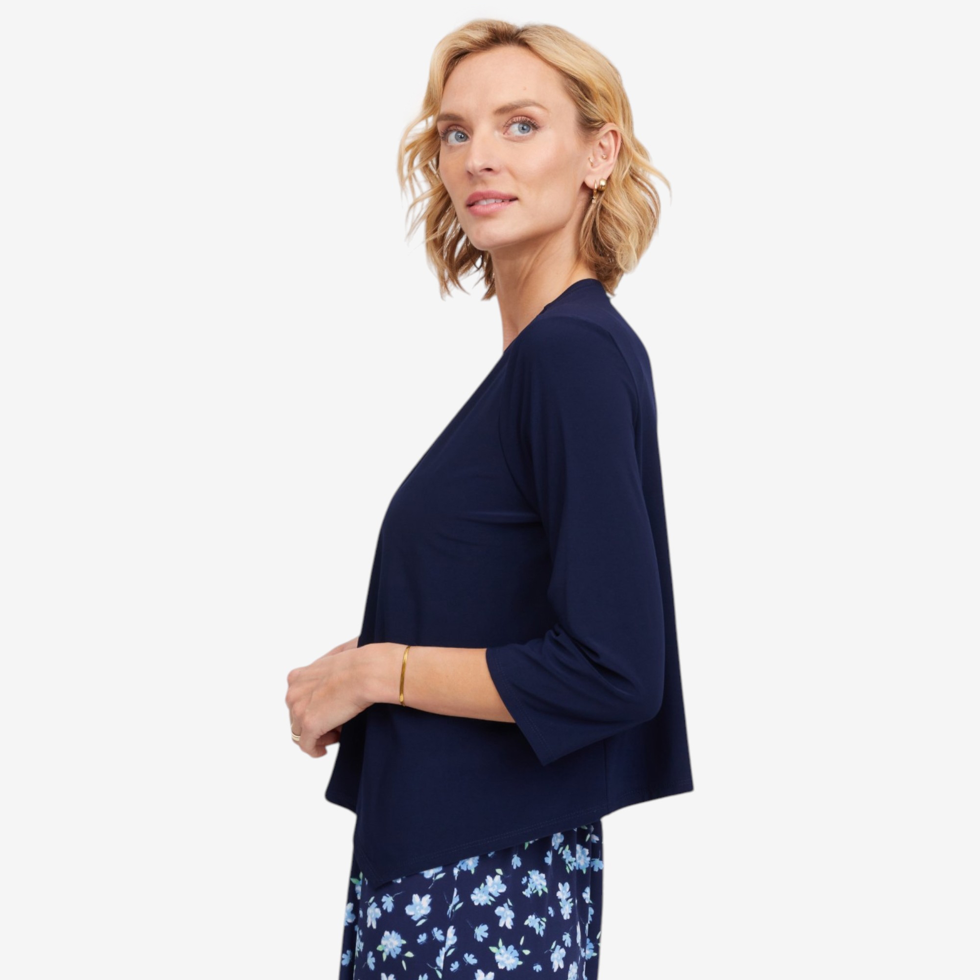 Kim & Co. Deluxe Brazil Knit 3/4 Length Sleeve Bolero - TSC.ca