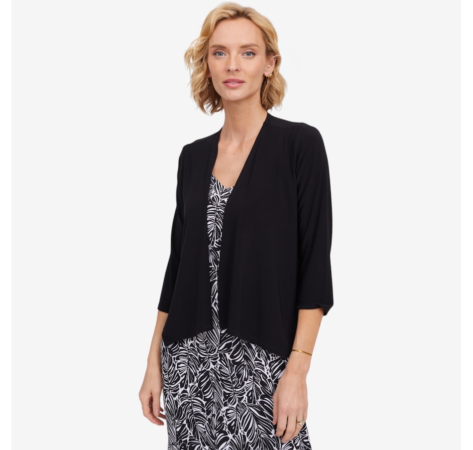 Image 125208_BLK.jpg, Product 125-208 / Price $57.99, Kim & Co. Deluxe Brazil Knit 3/4 Length Sleeve Bolero from Kim & Co. on TSC.ca's Fashion department