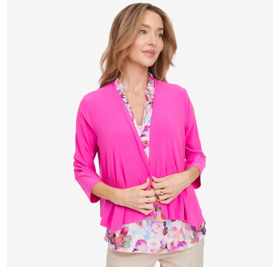 Image 125208_FUS.jpg, Product 125-208 / Price $57.99, Kim & Co. Deluxe Brazil Knit 3/4 Length Sleeve Bolero from Kim & Co. on TSC.ca's Fashion department