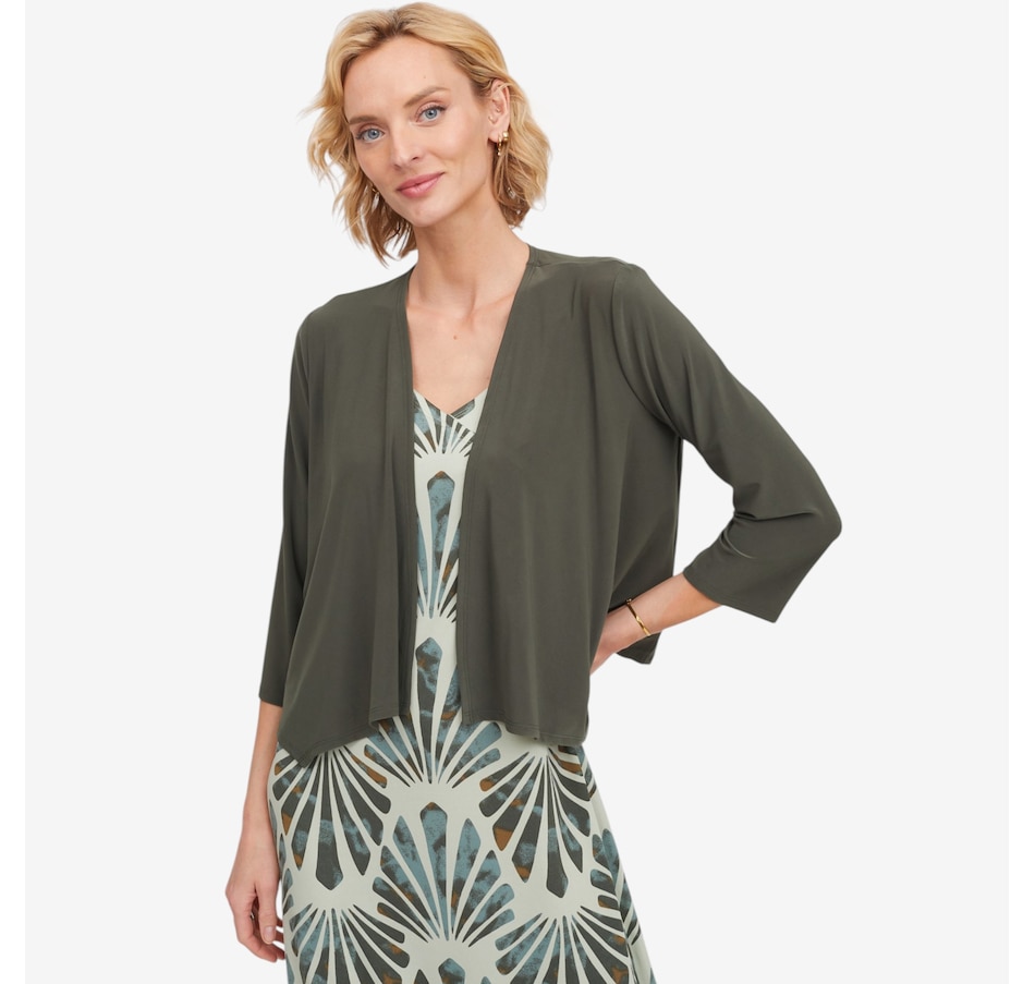 Image 125208_KHA.jpg, Product 125-208 / Price $57.99, Kim & Co. Deluxe Brazil Knit 3/4 Length Sleeve Bolero from Kim & Co. on TSC.ca's Fashion department