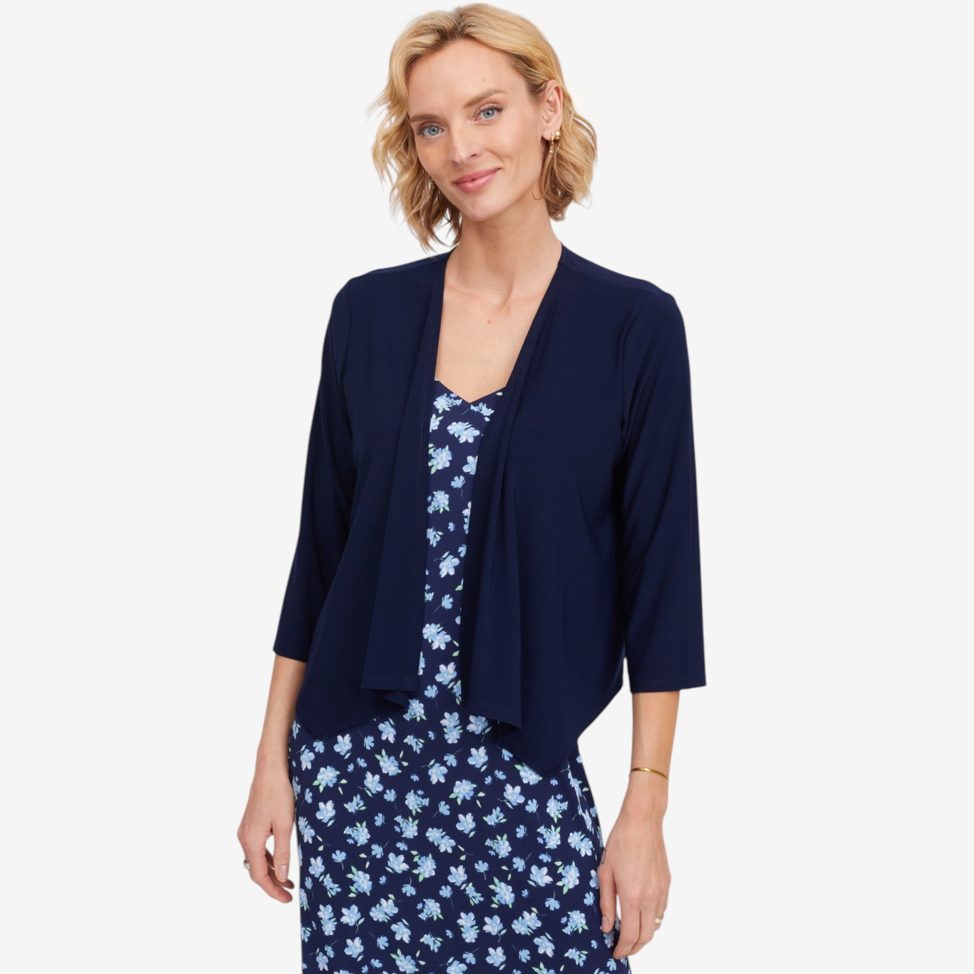 Kim & Co. Deluxe Brazil Knit 3/4 Length Sleeve Bolero - TSC.ca
