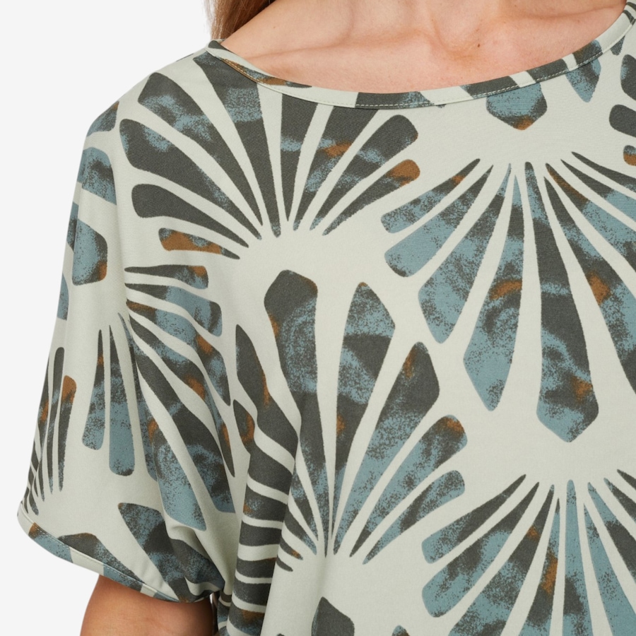 Image 125209_ALTMORE1.jpg, Product 125-209 / Price $64.99, Kim & Co. Printed Brazil Knit Falling Sleeve Top with Drawstring from Kim & Co. on TSC.ca's Fashion department