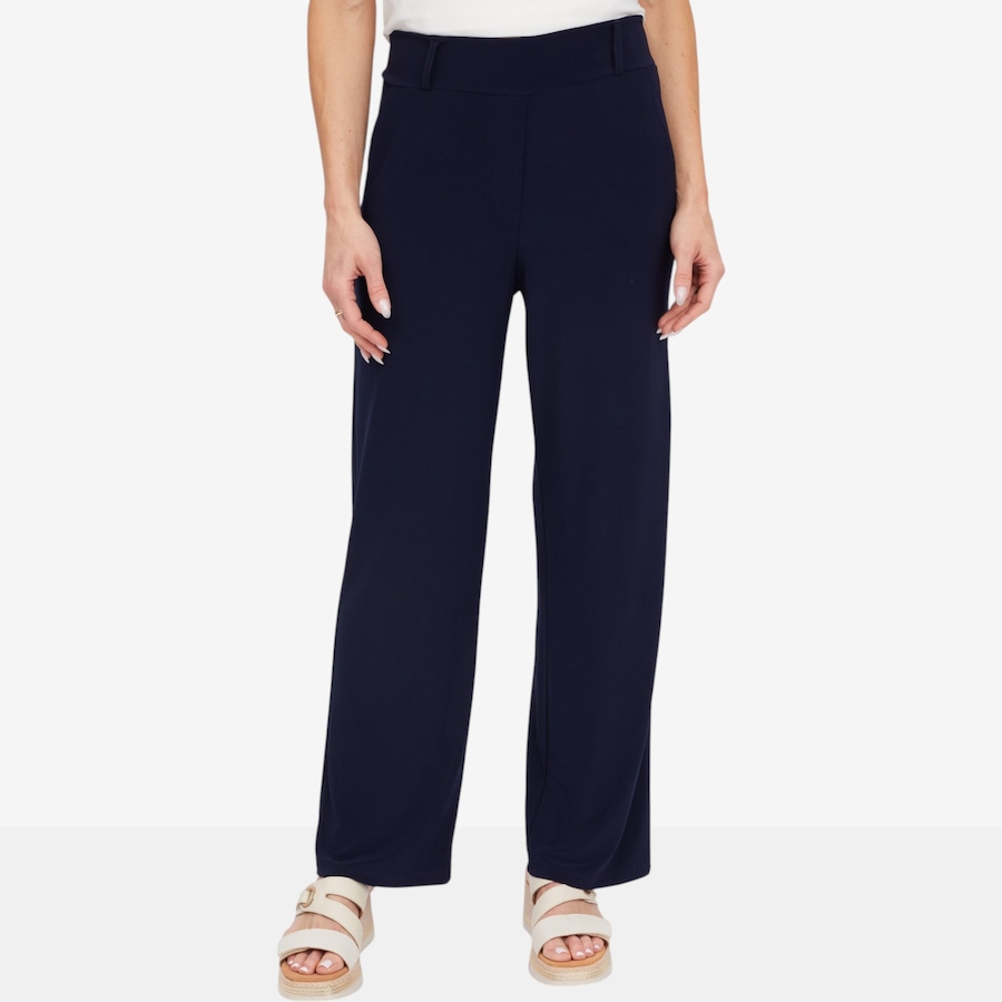 Image 125210_NVY.jpg, Product 125-210 / Price $79.99, Kim & Co. Deluxe Brazil Knit Katy Straight Leg Pant from Kim & Co. on TSC.ca's Fashion department