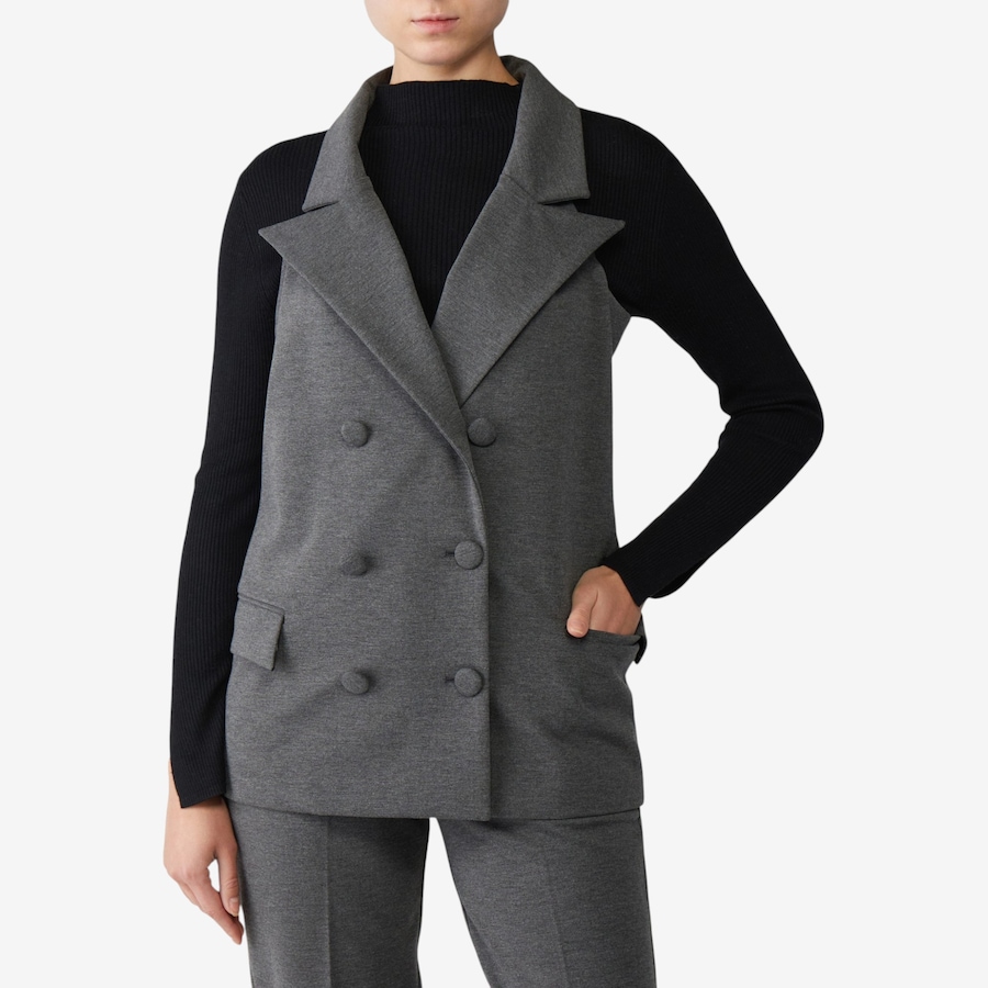 Image 125252_ALTMORE1.jpg, Product 125-252 / Price $114.99, Charlie Paige Ponte Halter Vest from Charlie Paige on TSC.ca's Fashion department