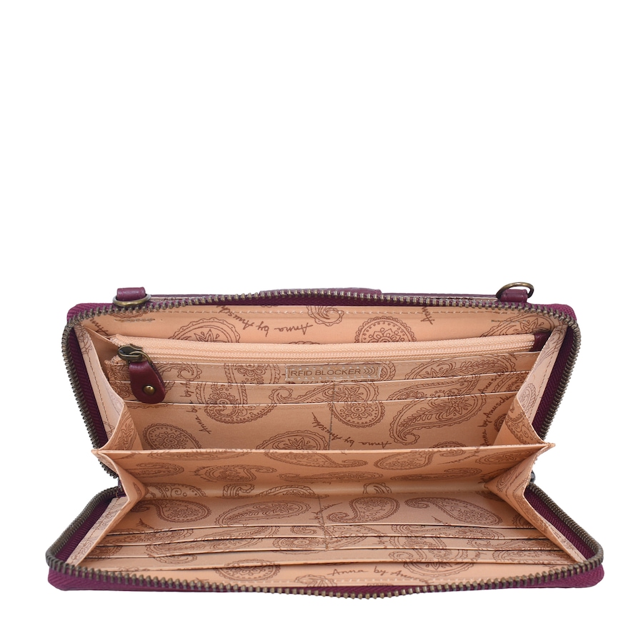 Image 125269_ALTMORE10.jpg, Product 125-269 / Price $79.88, Anuschka Heritage Leather Crossbody Organizer from Anuschka Handbags  on TSC.ca's Fashion department