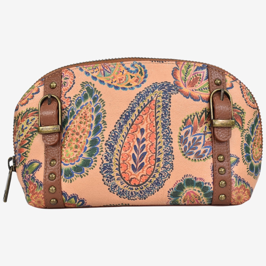 Image 125337_BOHPY.jpg, Product 125-337 / Price $82.00, Anuschka Heritage Leather Zippered Cosmetic Pouch from Anuschka Handbags on TSC.ca's Beauty department